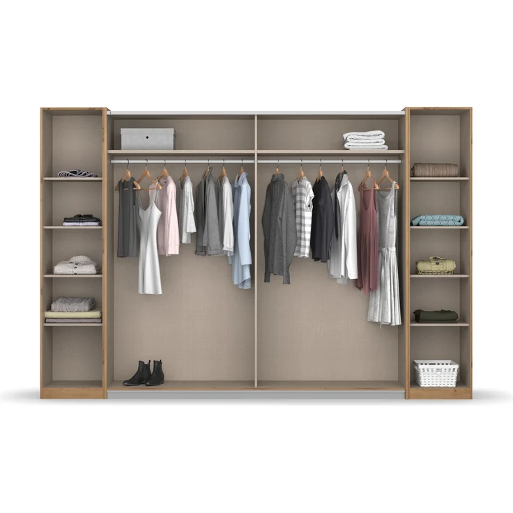 rauch Kleiderschrank, Dreh- und Schwebetürenschrank KRONACH, 4-türig, Alpinweiß, 311 x 210 x 59 cm – Bild 5