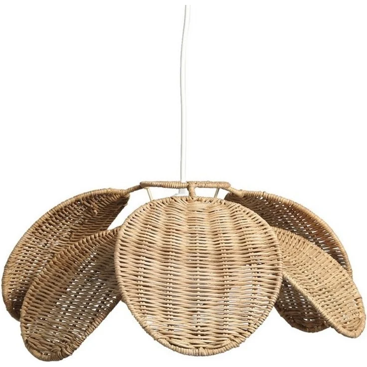 vertbaudet Lampenschirm Kinderzimmer Lampenschirm aus Rattan in Blütenform – Bild 5