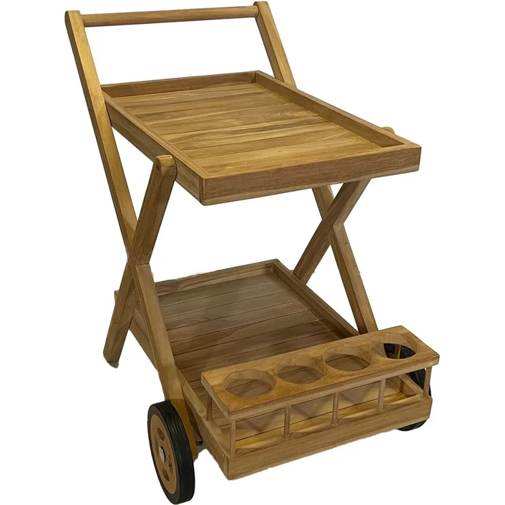 Teakholz Servierwagen SIMPLY – Bild 2
