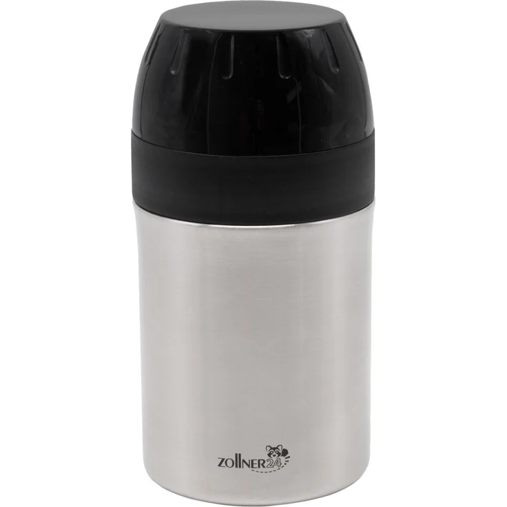 ZOLLNER Thermobehälter Edelstahl für Speisen und Babynahrung mit klappbaren Besteck, 400 ml – Bild 2