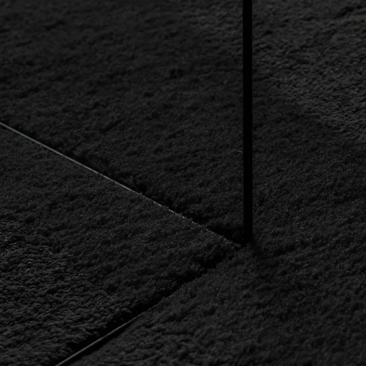 vidaXL Mittlerer Flor weicher und waschbarer Teppich HUARTE Schwarz 42022513 – Bild 5