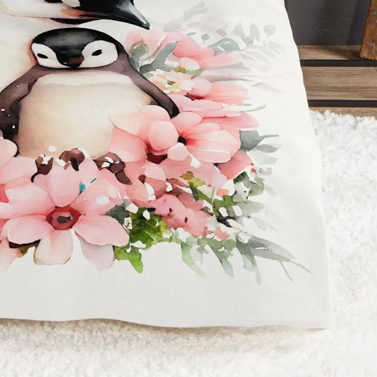 TRAUMSCHLAF Bettwäsche Pinguin, Flanell, 2 teilig, besonders weich und warm – Bild 4