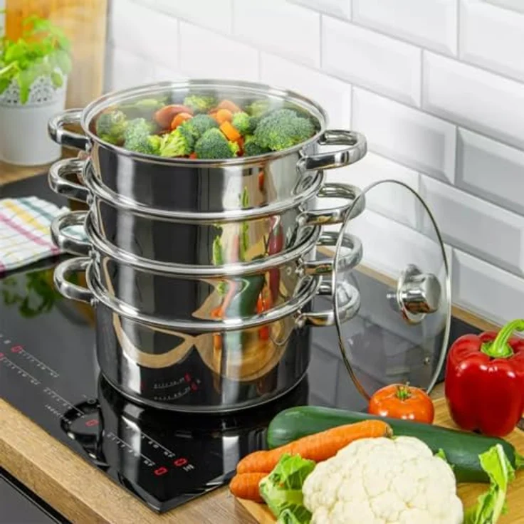 Kinghoff Kinghoff Dampfgartöpfe 2,5l 18cm 5 Stück KH3317 – Bild 6