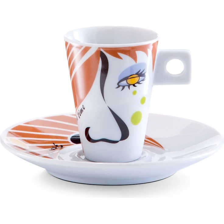 ZELLER 26505 Espresso-Set FACES, 12-tlg, Porzellan – Bild 4