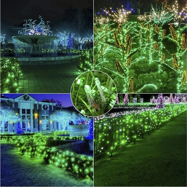Sunicol Lichterkette 10-100M 8 Modi Lichterkette mit Stecker, für DIY Schlafzimmer Party Garten Hochzeit Deko – Bild 4