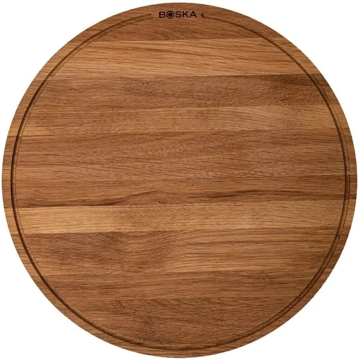 Boska Pizzabrett Friends XL, Servierbrett, Eichenholz, Braun, 40 cm, 320533