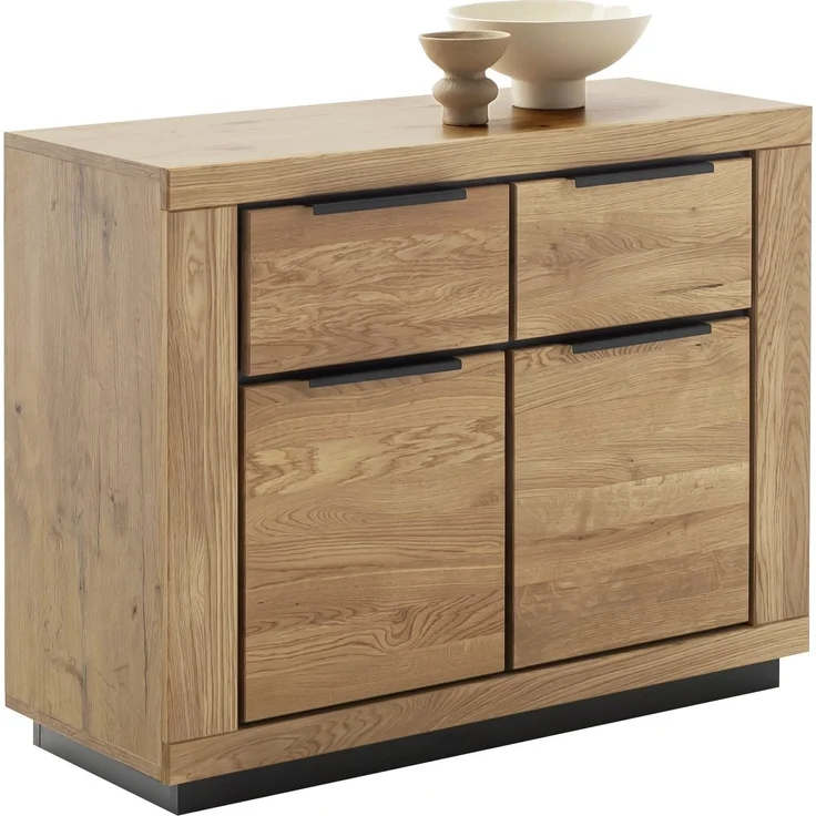 Kommode >GRENO< in Wildeiche geölt, Wildeiche teilmassiv - 102x80x40cm (BxHxT) – Bild 3