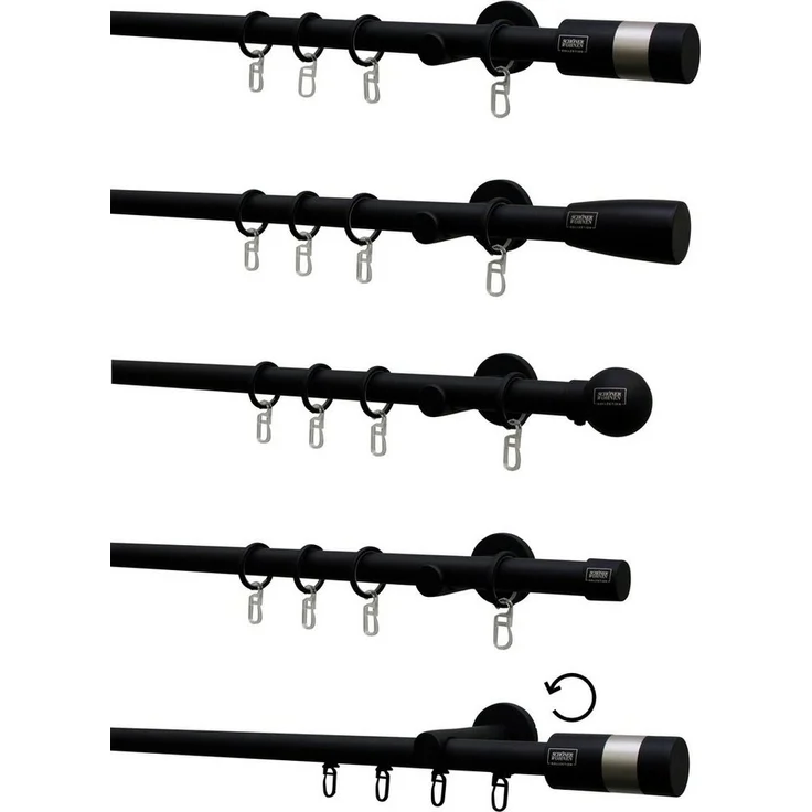 SCHÖNER WOHNEN-Kollektion Gardinenstange Leon mit Innenlauf I Ø 20 mm, Ø 20 mm, 1-läufig, mit Bohren, Metall – Bild 2