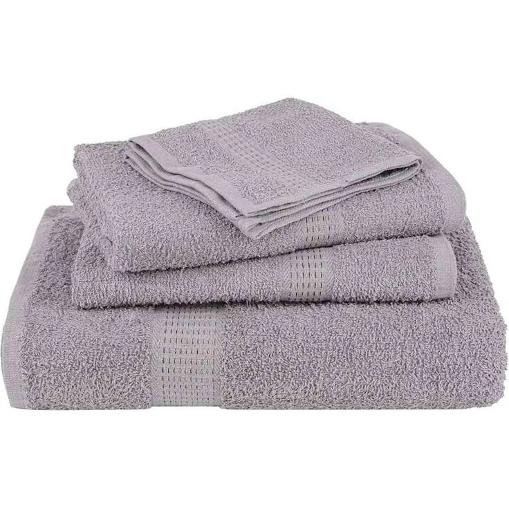 vidaXL Waschtücher FROGN 10 Stk. Grau 30x30 cm 360 g/m² 136826 – Bild 4