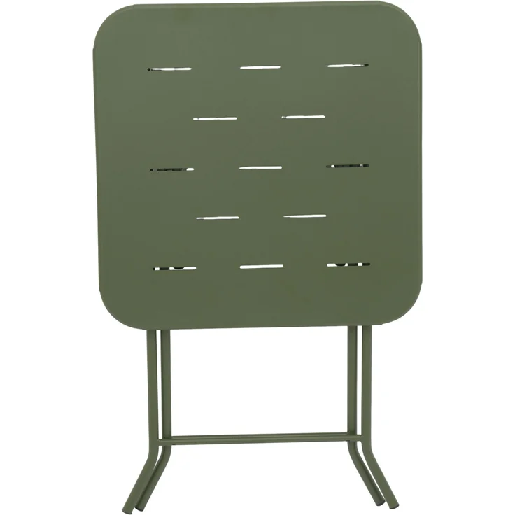 Bistro-Set aus Stahl, klappbar, 3-teilig mit 2 Stühlen, Tisch 60x60x73 cm, Grün – Bild 9