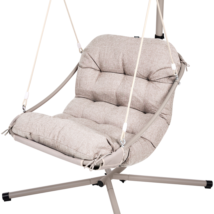 Hängesessel mit Gestell ALGHERO Metall Beige – Bild 6