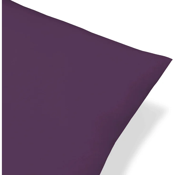 biberna Feinjersey-Kopfkissenbezug 0077144, dunkel violett, 2x 80x80 cm – Bild 3