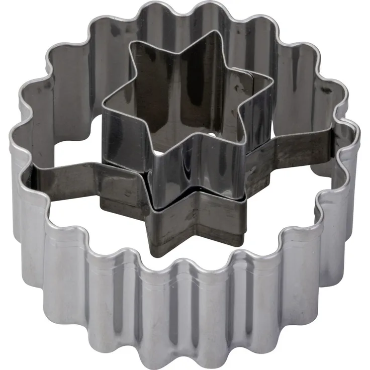 Zenker Ausstechform Linzer Stern Ø 5,4 x 3,6 cm silber