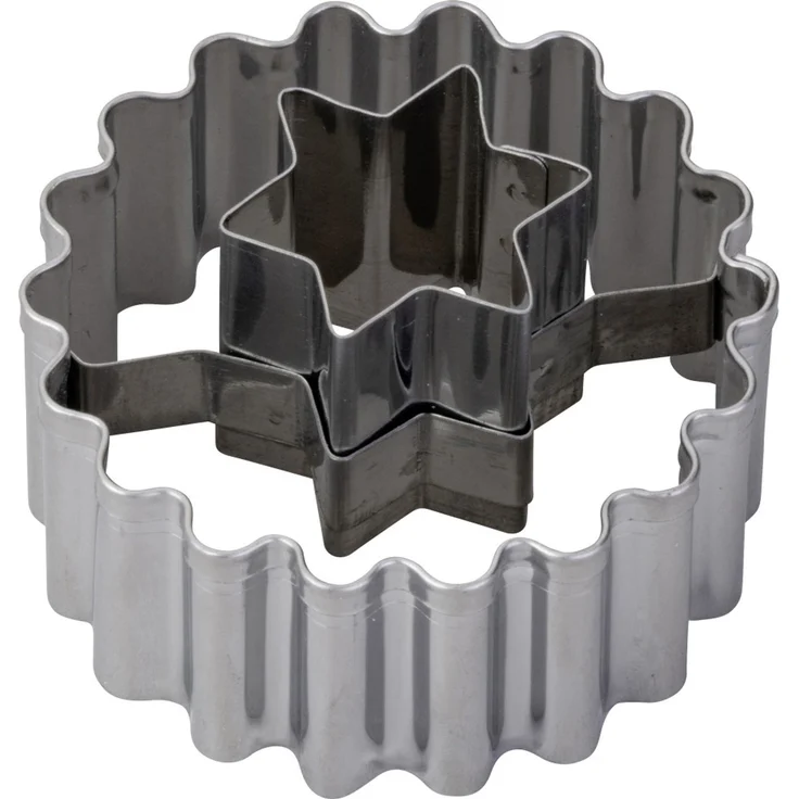 Zenker Ausstechform Linzer Stern Ø 5,4 x 3,6 cm silber