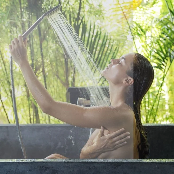 Relaxdays Duschrollo transparent – Bild 5