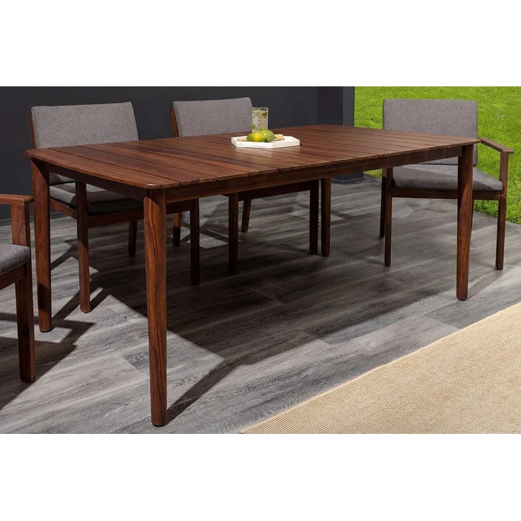 riess-ambiente Gartentisch KOPENHAGEN 160cm braun – Akazie, Massivholz, wetterfest, Bootsform (Einzelartikel, 1-St), massiver Tisch aus Holz in Bootsform – ideal für den Außenbereich – Bild 1