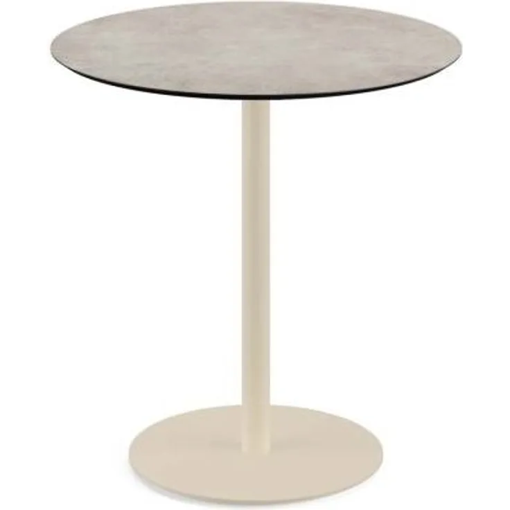 Urban Terrassentisch Sand Gestell + Moonstone Hpl Ø70 Cm