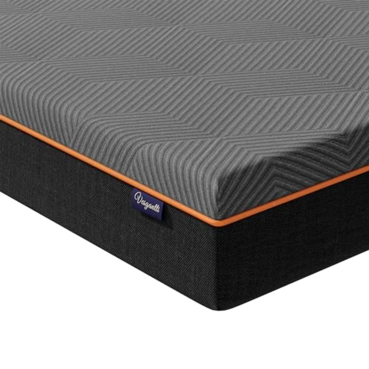 Vesgantti Schaummatratze, ergonomische Matratze Gel-Memoryschaum Matratze mit atmungsaktiver Bezug, Härtegrad H2 & H3 Öko-Tex Zertifiziert (grau-20CM, 160x200 cm)