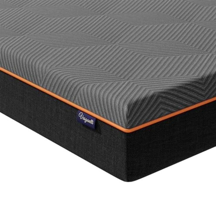 Vesgantti Schaummatratze, ergonomische Matratze Gel-Memoryschaum Matratze mit atmungsaktiver Bezug, Härtegrad H2 & H3 Öko-Tex Zertifiziert (grau-20CM, 160x200 cm) – Bild 1