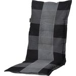 C184 Hochlehner Gartenstuhl Auflagen, grau kariert 120 x 50 x 8 cm