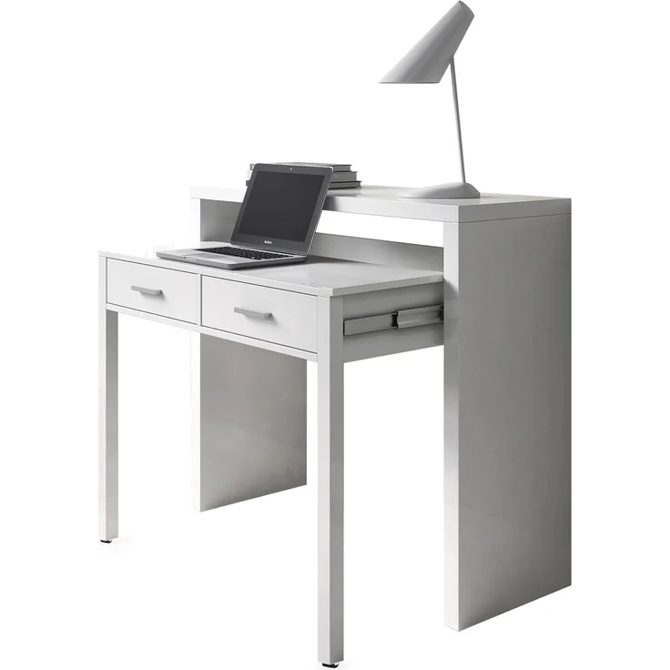 habeig Regal-Schreibtisch Schreibtisch + Kommode in einem, ausziehbar, 99x88x36/66cm, ausziehbar