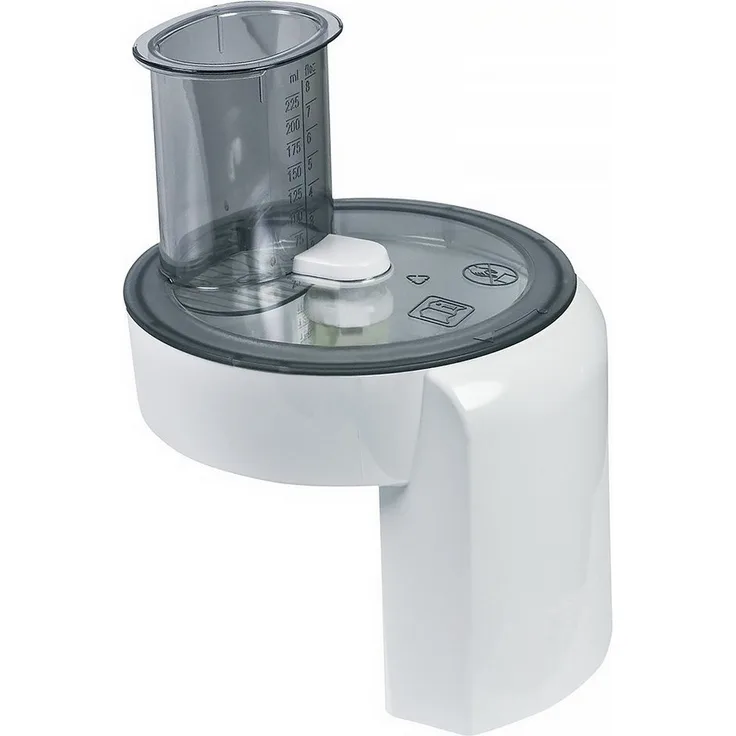 BOSCH Küchenmaschinen Zubehör-Set Durchlaufschnitzlergehäuse 00653187, mit Kupplung, Mitnehmer, Becher