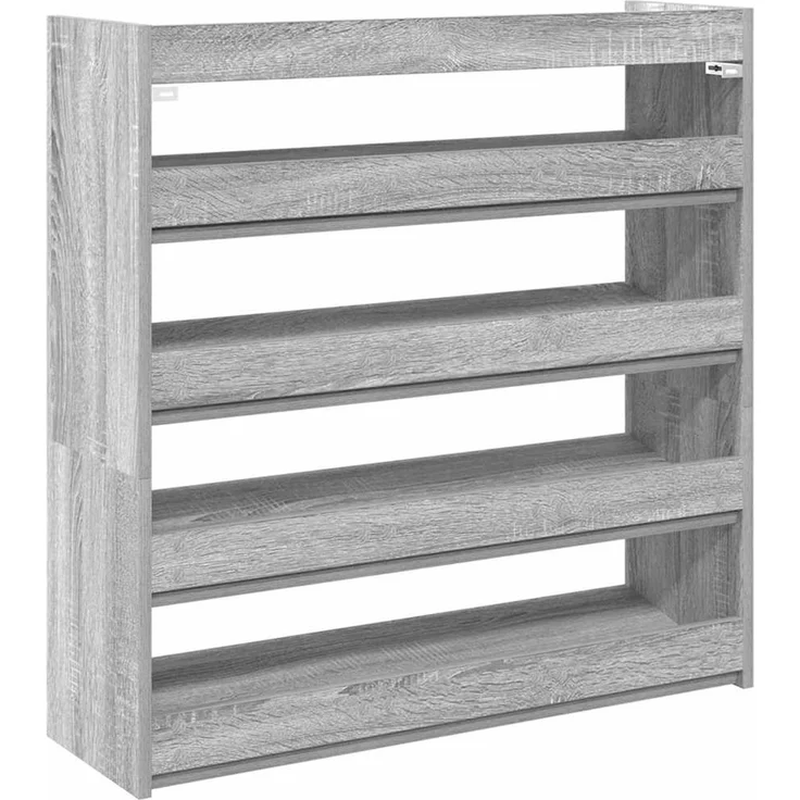 vidaXL Schuhregal Grau Sonoma 80x25x81 cm Holzwerkstoff 859910 – Bild 5