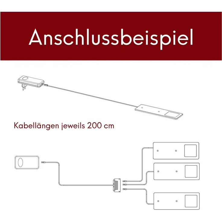 kalb LED Unterbauleuchte LED Unterbauleuchten silber 5W- sehr flache Küchenleuchte, 3er Set neutralweiß, neutralweiss – Bild 3