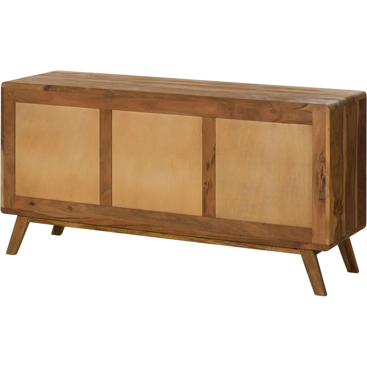 Sideboard Sheesham 134x40x65 natur sandgestrahlt lackiert MALMÖ 2 #207 – Bild 8
