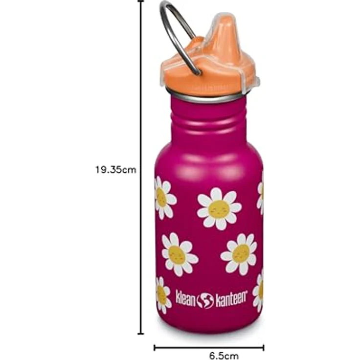 Klean Kanteen Trinkflasche Classic Narrow (Sippy Cap) mit Trinkverschluss aus Edelstahl in der Farbe Pink mit einem Volumen von 355 ml, 1011200 – Bild 8