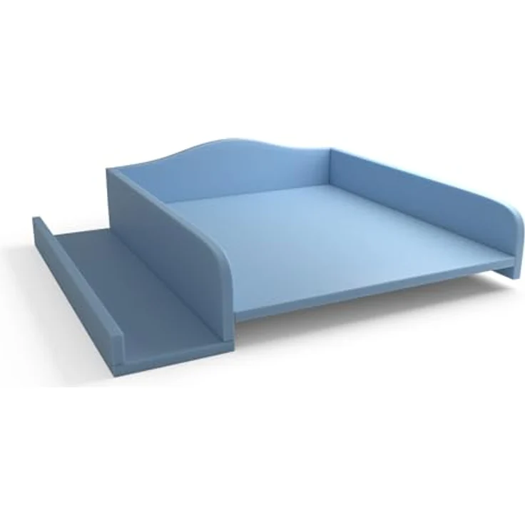 regalik Wickelaufsatz für Waschmaschine – Wickelauflage 60x70 cm – Laminierte Holzplatte – Hellblau – 82 x 72 x 10 cm – Sicherer & Platzsparender Wickeltischaufsatz – Bild 2
