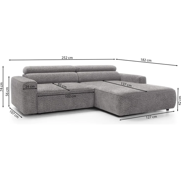 Selsey 'Fando' Ecksofa mit Schlaffunktion, L-Form, 4-Sitzer, Flechtstoff Hellbraun, 252 cm, links – Bild 3