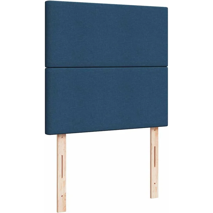 vidaXL Ottomane Bett mit Matratze & LEDs Blau 90x200 cm Stoff 3313898 – Bild 8