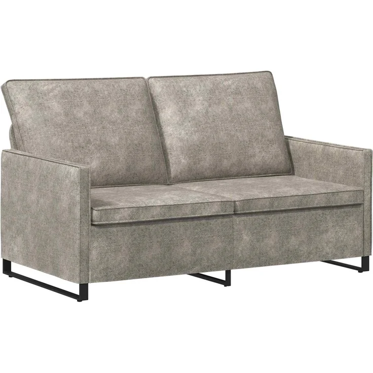 vidaXL 2-Sitzer Sofa Hellgrau 150 x 81 x 82 cm Kunstwildleder 42040996 – Bild 1