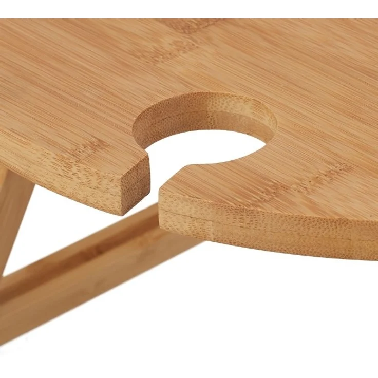 Runder Picknick Weintisch aus Bambus 10044135 – Bild 6