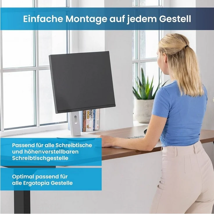 Ergotopia Schreibtischplatte Holzplatte gefertigt in Deutschland - 25 mm Bürotischplatte – Bild 3