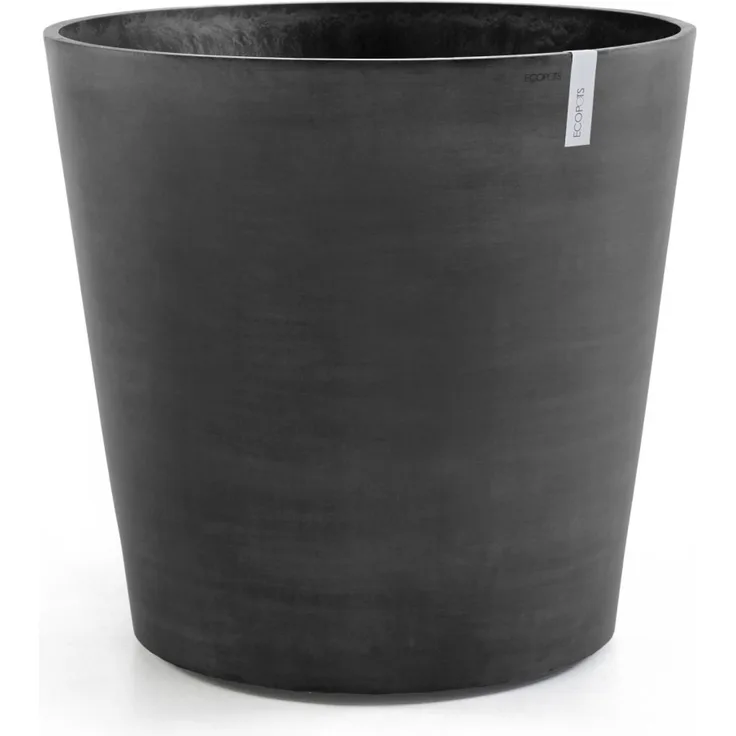 Ecopots Pflanztopf Amsterdam Ø 80 x 74,2 cm dunkelgrau mit Rädern