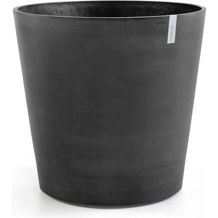 Ecopots Pflanztopf Amsterdam Ø 80 x 74,2 cm dunkelgrau mit Rädern