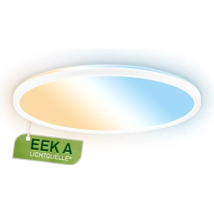 BRILONER - EEK A LED Panel Effizient mit 14W bei 3000lm, ca. 50.000h Licht, flach, CCT, indirektes Licht, LED Lampe, Deckenleuchte, Wohnzimmerlampe, Deckenlampe, Flurlampe, 42x3 cm, Weiß – Bild 2