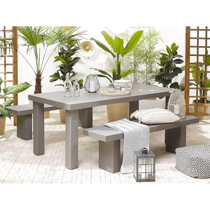 Gartentisch Beton Grau TARANTO – Bild 2