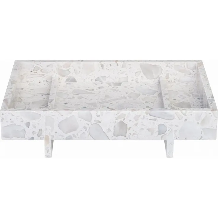 blomus Tablett -ABENTO- Elegantes Tablett aus Marmor: Vielseitiges Design, Marmor, Hochwertig, Marmor, 30x18x7,5cm, Designer, 3 Farben, Luxuriös, Pflegeleicht