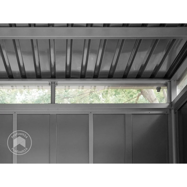 GFP Primeyard Gerätehaus Metall Gartenhaus 228x180x231 cm Geräteschuppen anthrazit – Bild 7