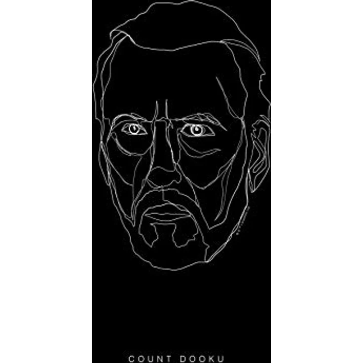 Komar Wandbild Star Wars Lines Dark Side Dooku, Kunstdruck ohne Rahmen, 30 x 40 cm, hochwertiges Fotopapier mit seidenmatter Oberfläche, geeignet für Kinder- und Jugendzimmer – Bild 1