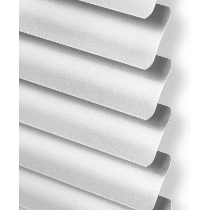Victoria M. Jalousie Aluminium Jalousie, 40 x 130 cm, silber glänzend, mit Bohrenohne Bohren, freihängend, Sicht- Licht- und Blendschutz, inkl. Klemmclips – Bild 4