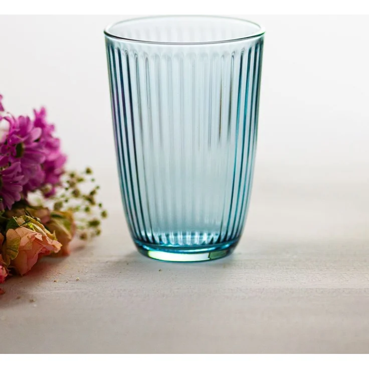 Hermia Concept 'Splendid 395 - Blue' Gläser-Set (4-teilig), Blau, 8,5 x 8,5 x 12 cm, 395 ml – Bild 1