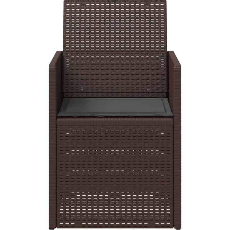 vidaXL Garten Esszimmerstühle 2 stk. Braun und Anthrazit PP 899990 – Bild 5