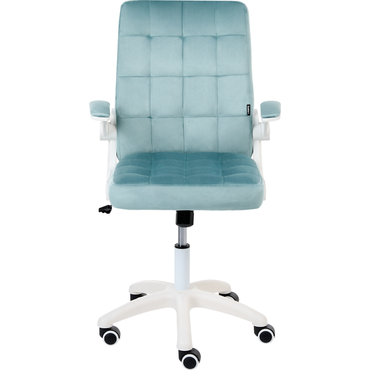Bürostuhl DANDY Samtstoff Hellblau – Bild 4