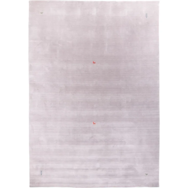 Gabbeh Teppich - Indus »Agra« 200 x 150 cm - silber