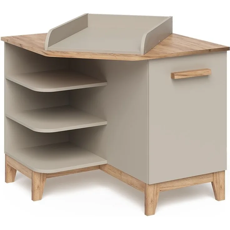 Wickelkommode Malia Cashmere/Artisan 85 x 85.2 cm mit Tür Vitalispa