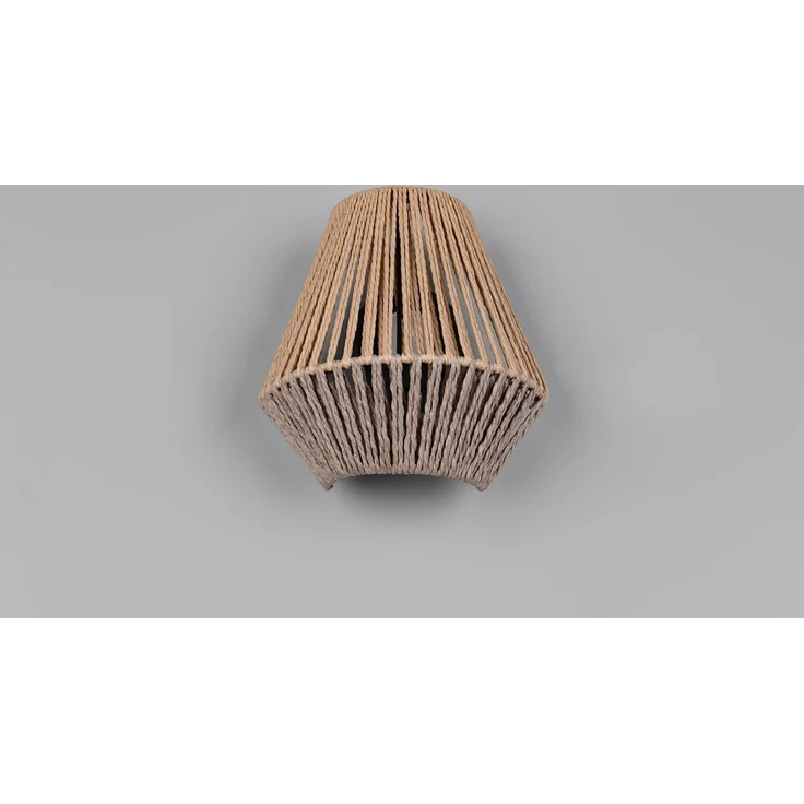 Akku Wandleuchte LIRA per USB aufladbar, Lampenschirm aus Papiergarn, Höhe 19cm – Bild 15